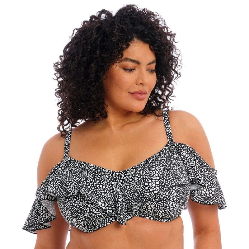Elomi Swim Pebble Cove Underwired Bikini Top – Black 34G