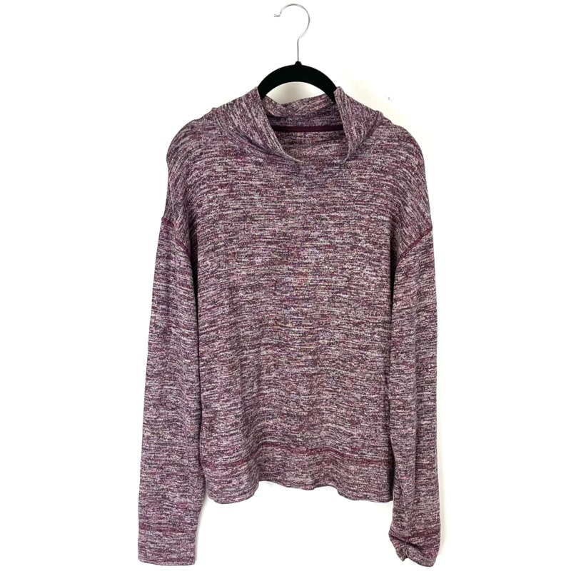 Maroon Knit Turtleneck Top – Small