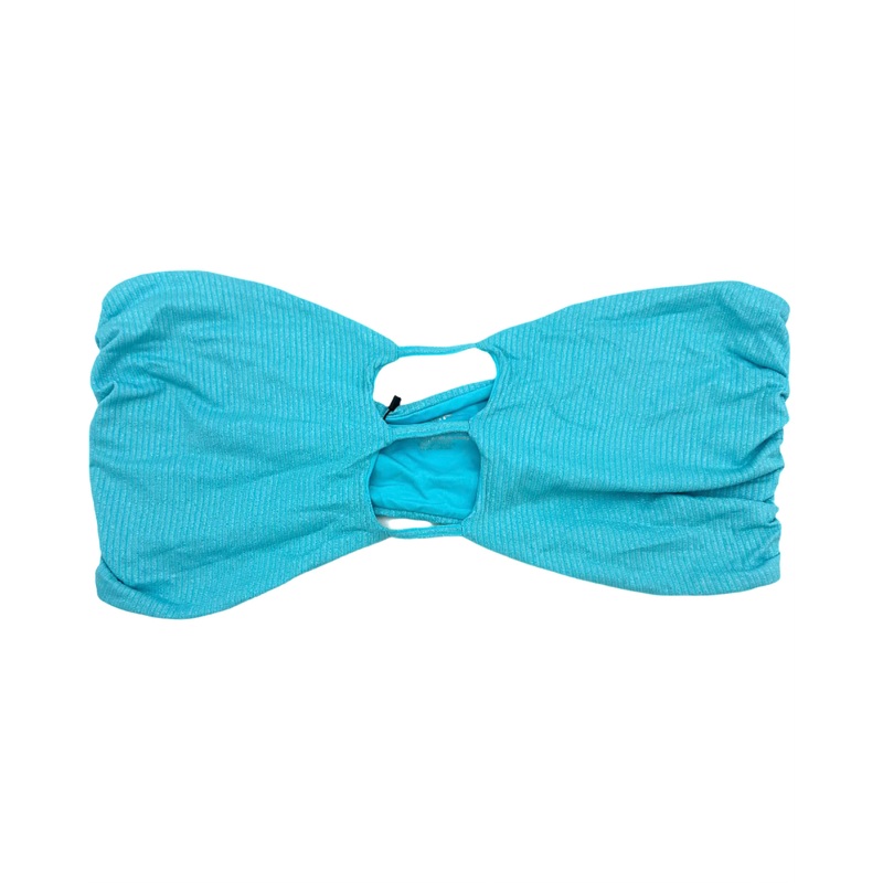 Metallic Blue Strapless Bandeau Bikini Top – Extra Extra Large