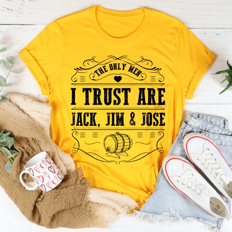 The Only Men I Trust Tee Mustard S