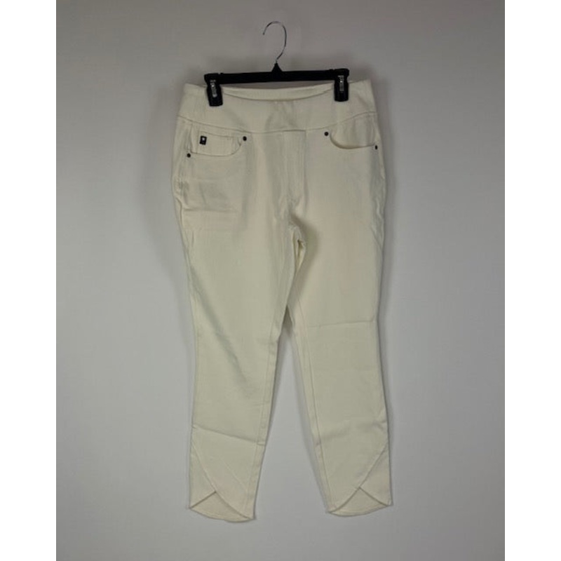 Off-White Abstract Cutout Jeggings – Size 12
