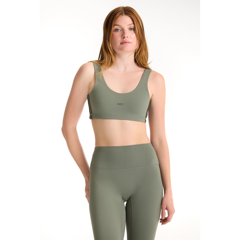 SPORTBODY SPORTY DUO LIFT BRA – KELP Kelp XS