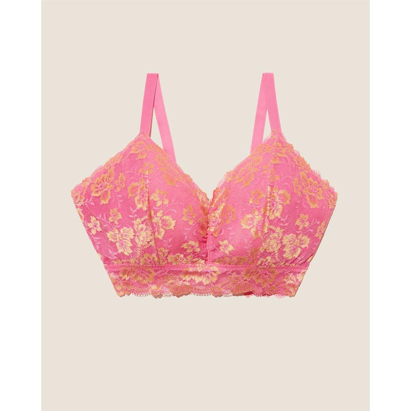 Bralette Longue Ultra Curvy Rani Pink /Gold XS