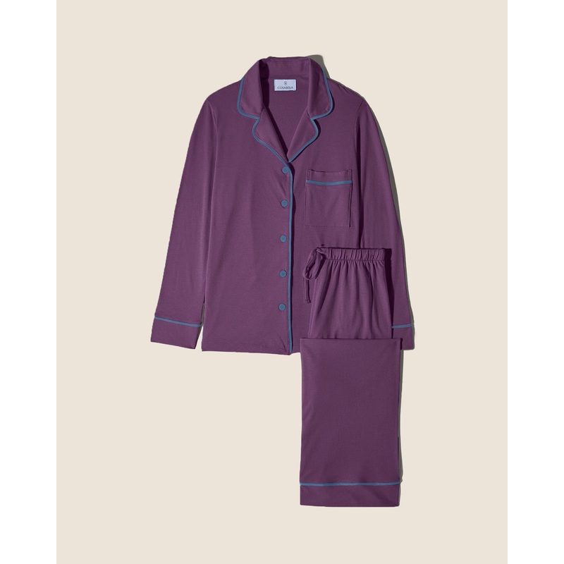 Ensemble Pyjama Haut  Manches Longues Et Pantalon, Petite Grappa/Mirtillo PS