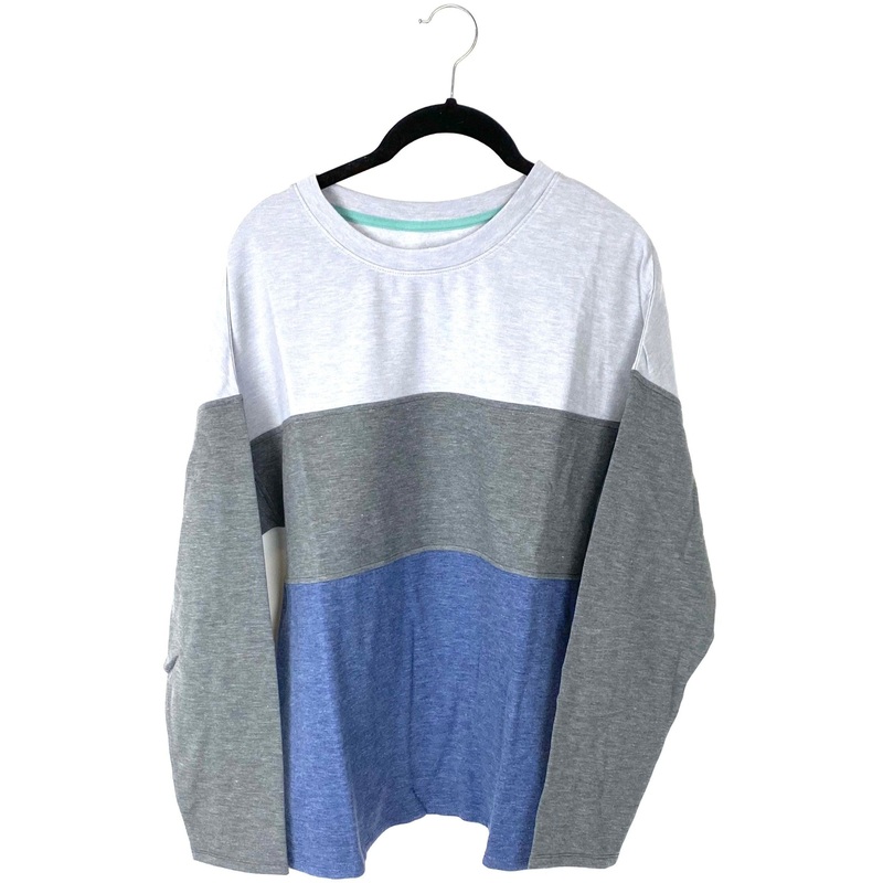 Navy Blue Color Block Top – Size 6/8 Small