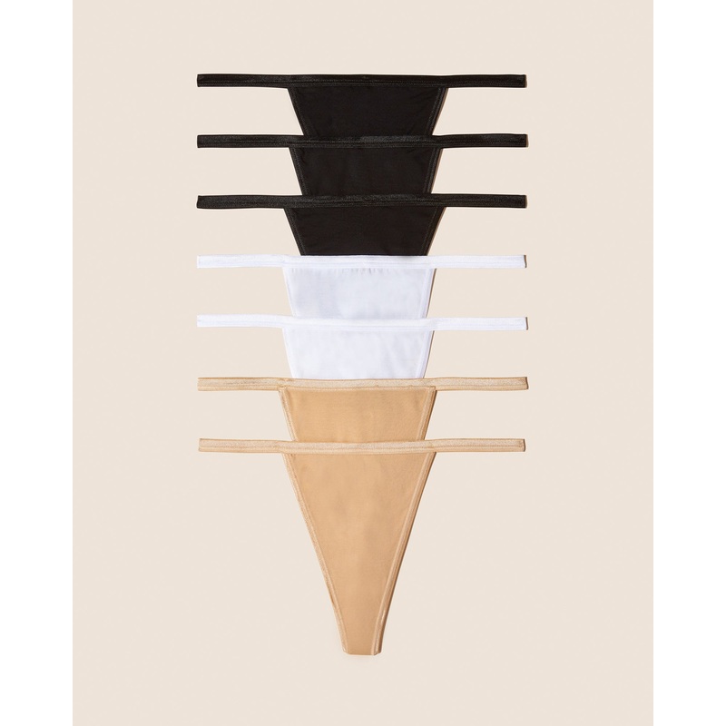 Pack De 7 Tangas De Hilo Black Otto White Talla nica
