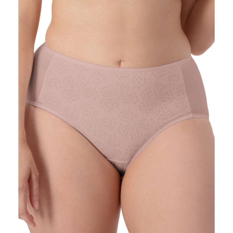 Triumph Lacy Minimiser Maxi Brief – Chocolate Mousse M