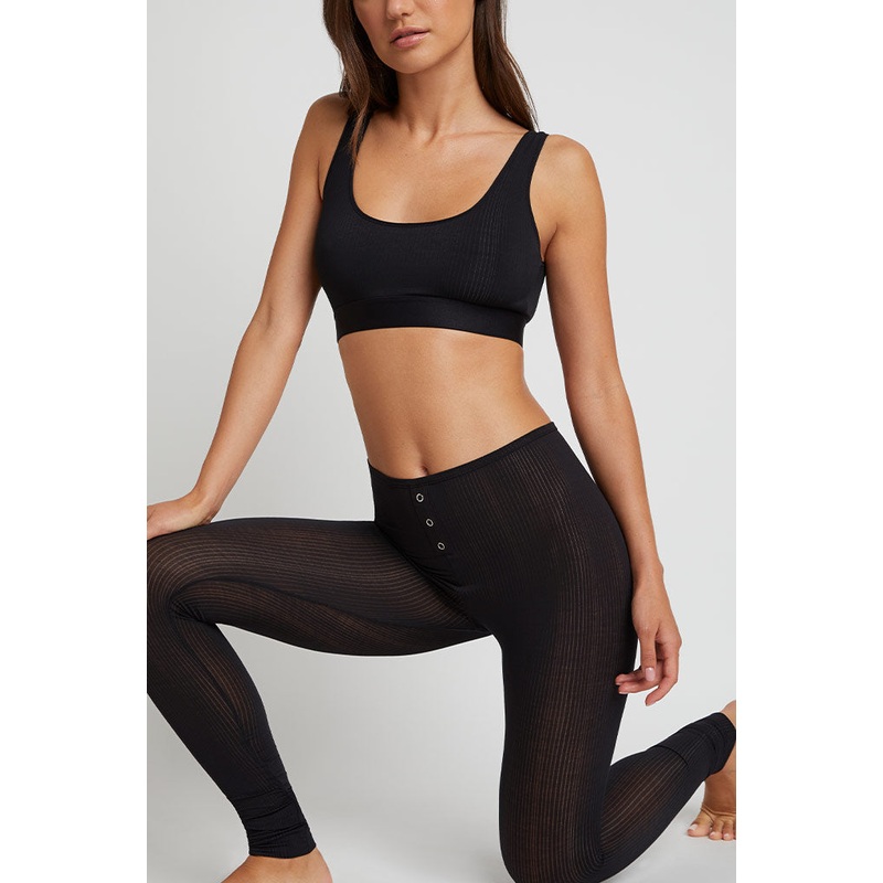 Whipped Long Underwear in Black XS Black Single