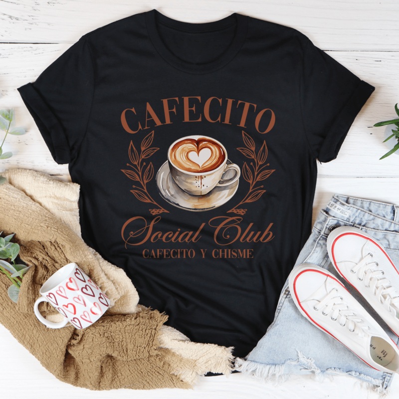 Cafecito Social Club Tee Black Heather S
