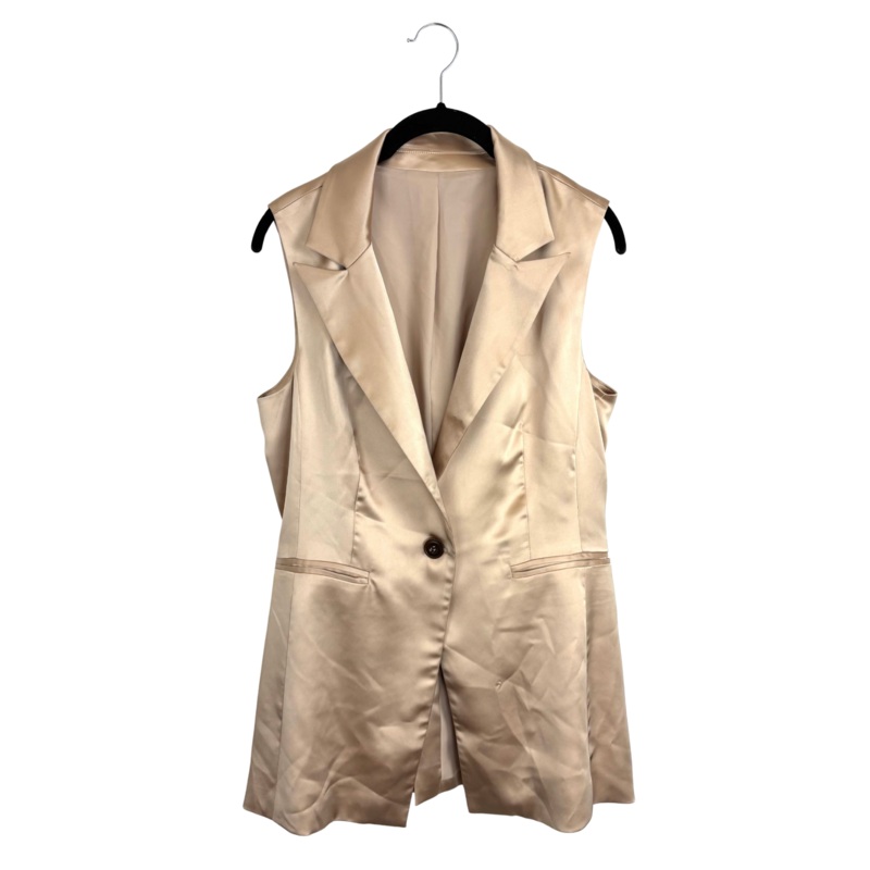 Champagne Satin Vest Top – Size 2/4