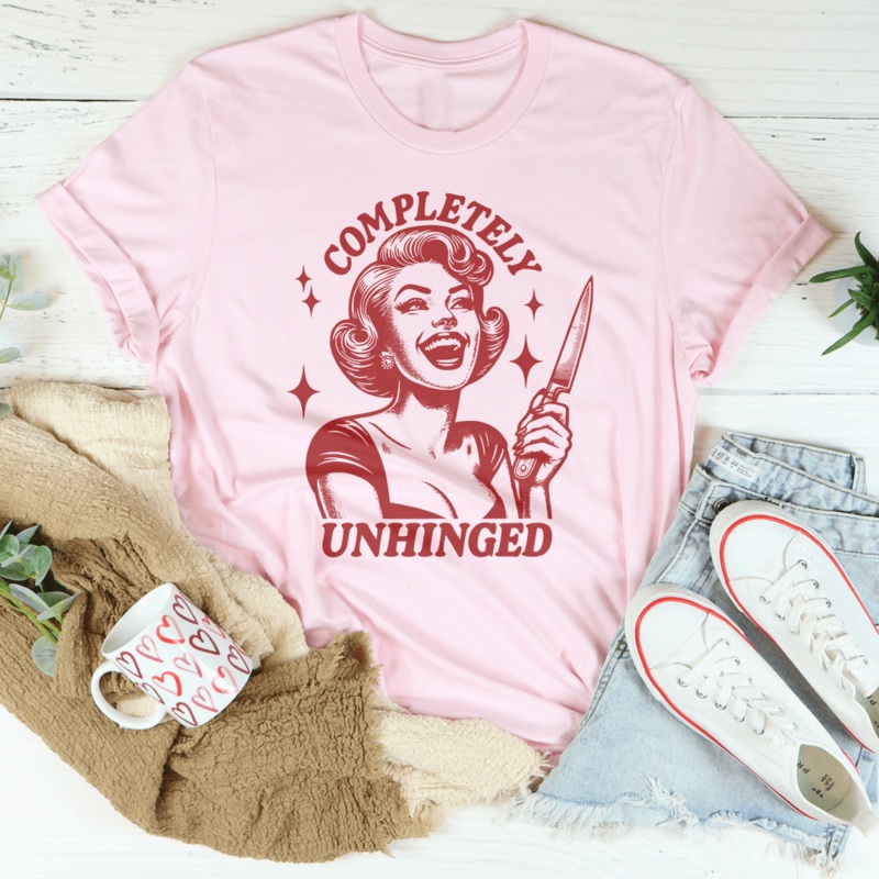 Completely Unhinged Tee Heather Prism Peach S