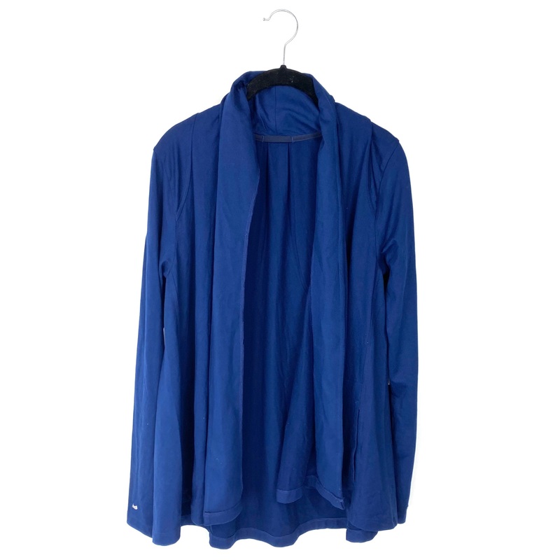 Navy Blue Long Sleeve Open Cardigan – Size 6/8 and 10/12 Small (size 6/8)