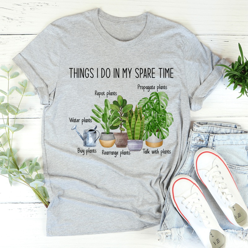 Things I Do In My Spare Time Tee Athletic Heather S