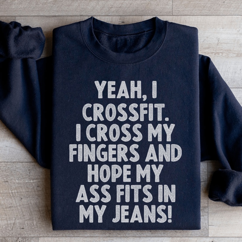 Yeah I Crossfit Sweatshirt Black S