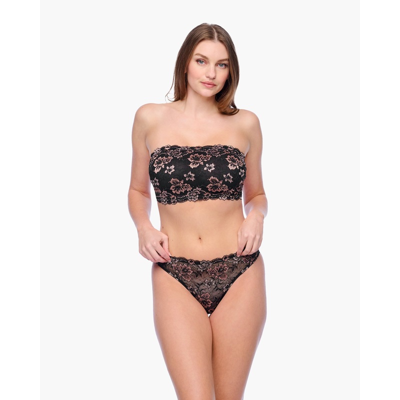Bandeau Curvy Negro/Mandorla XS