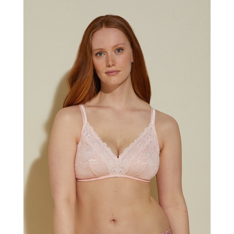 Bralette Curvy A Triangolo Pink Lilly/Pink Lilly XS