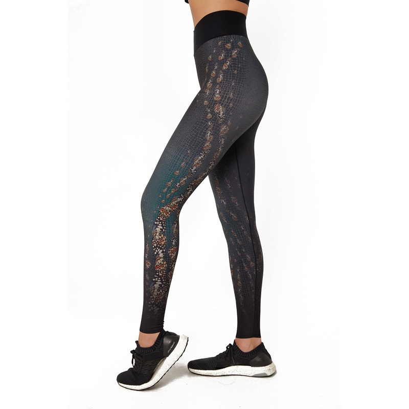 Butterfly Dream Undulated Print Ultra High Legging EMERALD XS