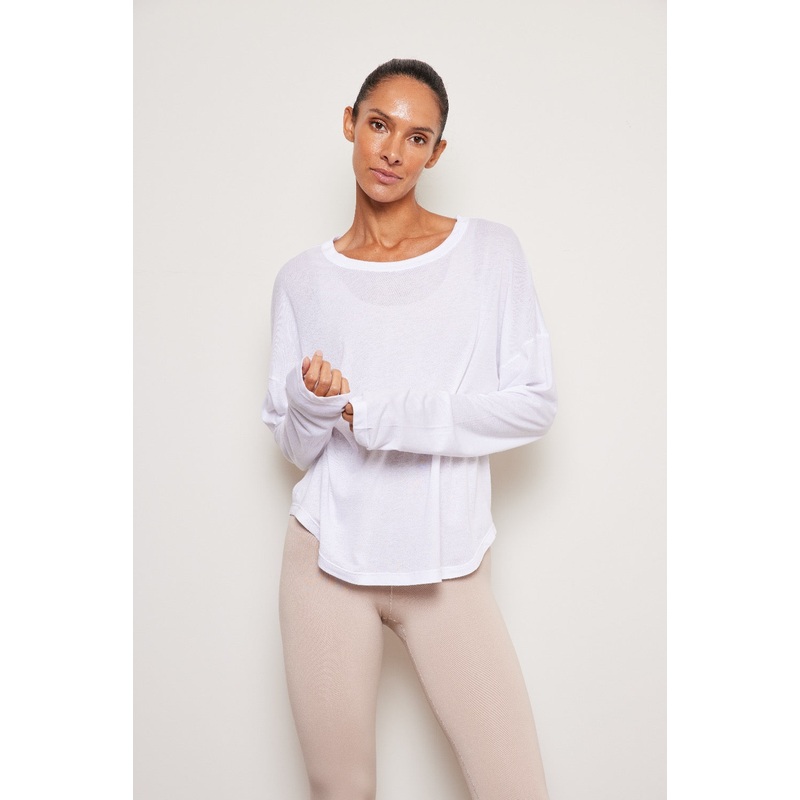 EQMT Favorite Jersey Oversized Long Sleeve Top NERO XS