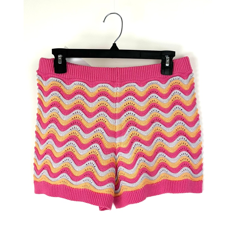 Multi-Color Crochet Shorts – Medium