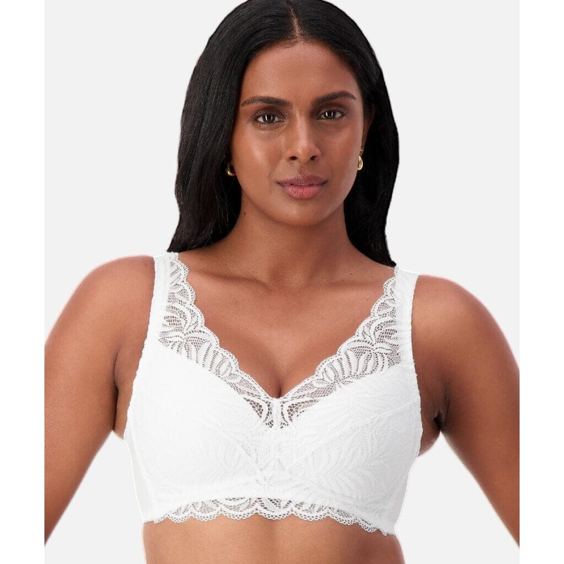 Triumph Essential Lace Wire-free Bra – White 32D