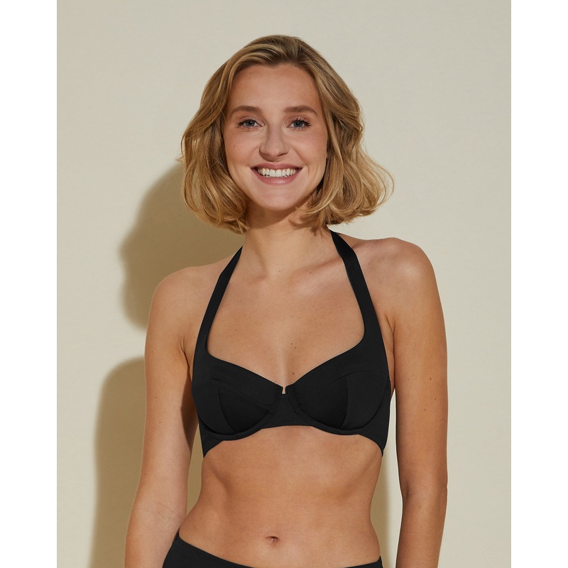 Bgel-Bikinioberteil Schwarz XS