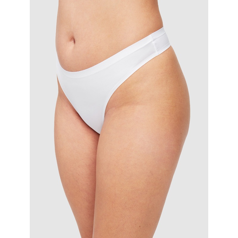 Jenny Microfiber Thong White S