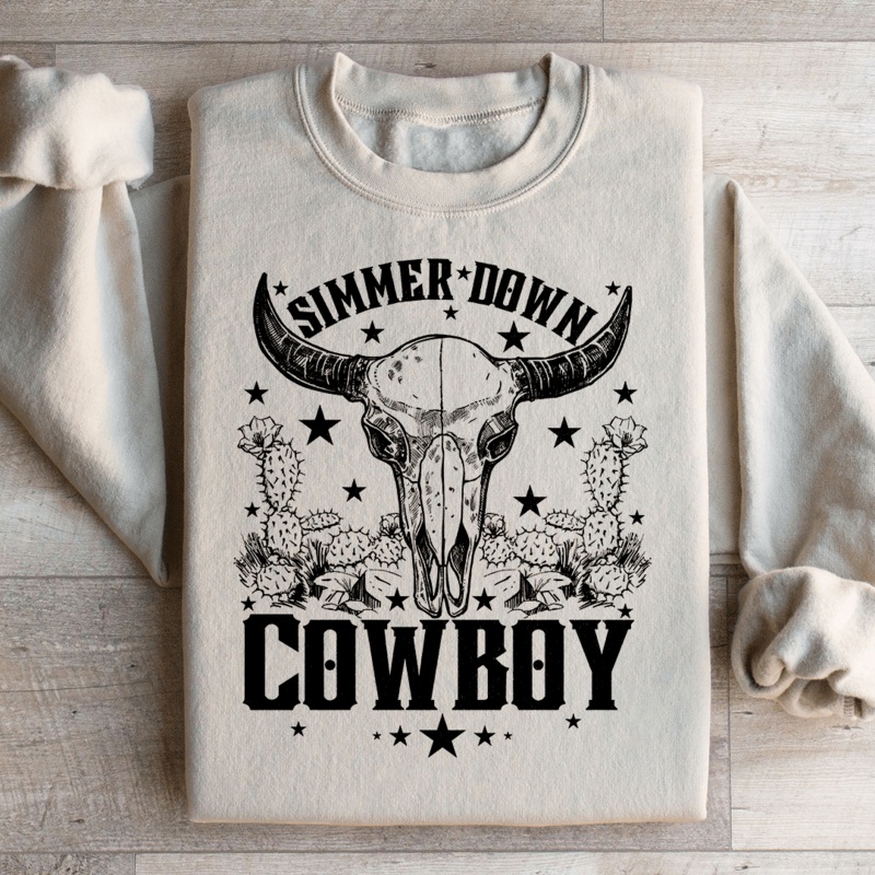 Simmer Down Cowboy Sweatshirt Black S
