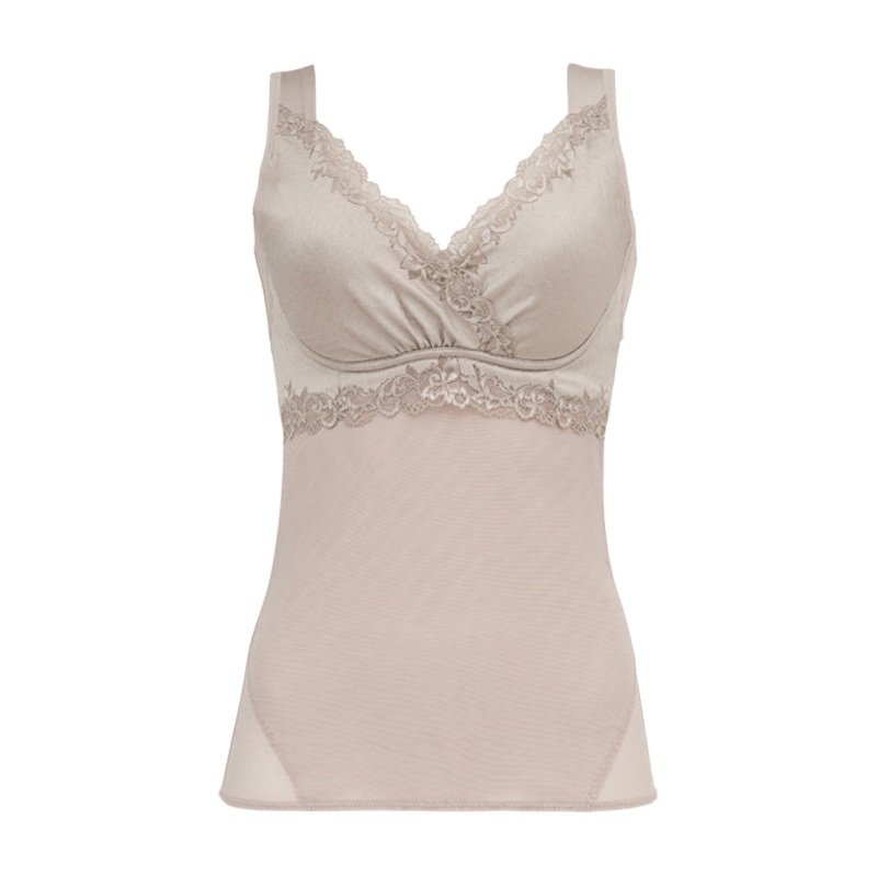 Smooth Lace Shaping Bra Camisole 25 S (US XS) Black