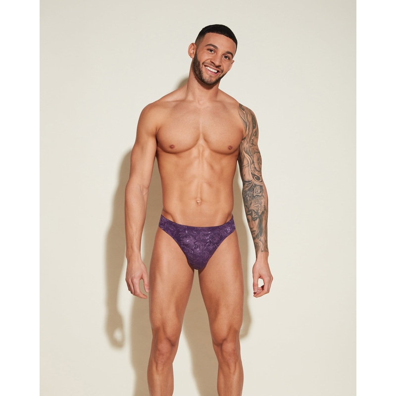 Tanga De Hilo Clsico Zaadi Purple S