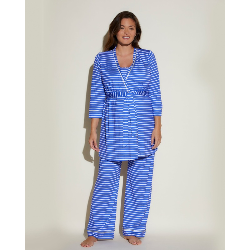 Umstands-Pyjama-Set Mare Stripe/Limone S