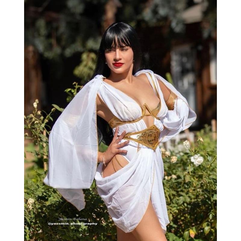Sultry Goddess Small White/Gold