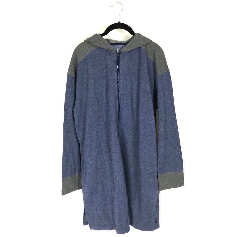 Blue/Grey Zip Up Sweater –  Size 6/8 and 10/12 Small (size 6/8)