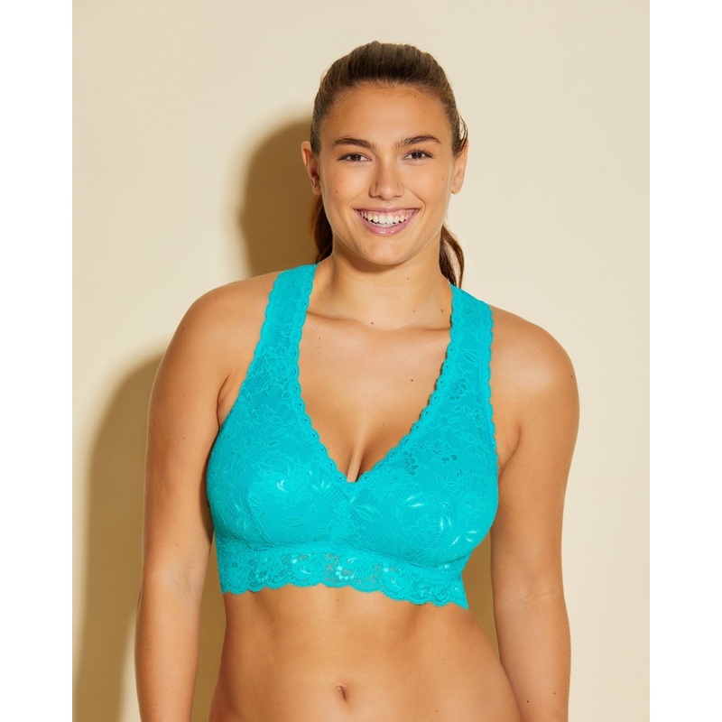 Bralette Curvy Racie Con Spalline Incrociate Bralette Andaman Sea P