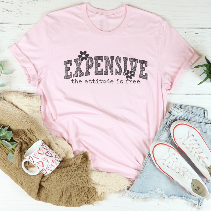 Expensive Attitude Is Free Tee Black Heather S