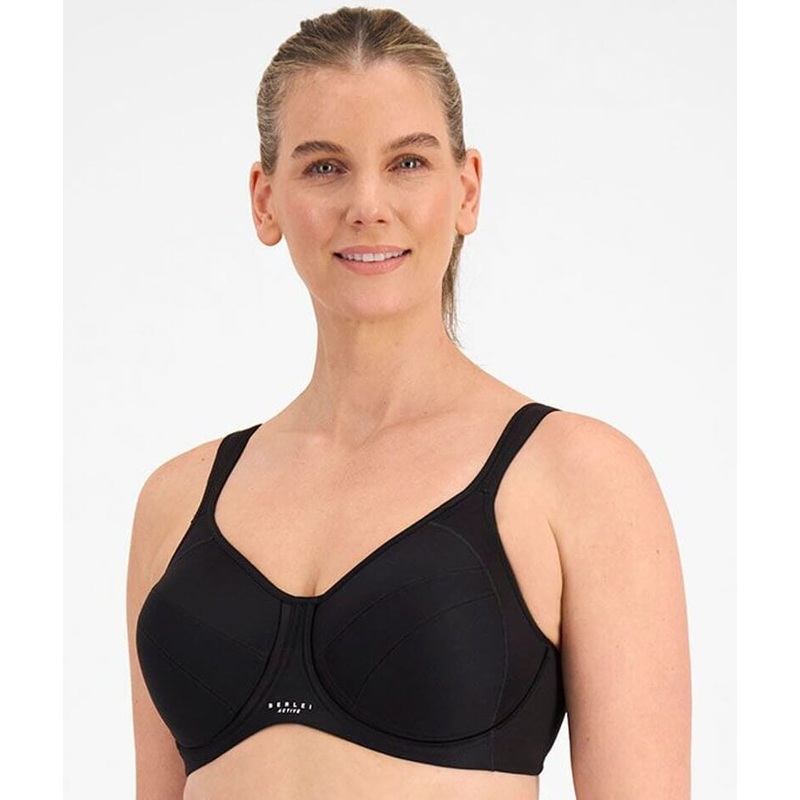 Berlei Full Support Non-Padded Sports Bra – Black 34DD