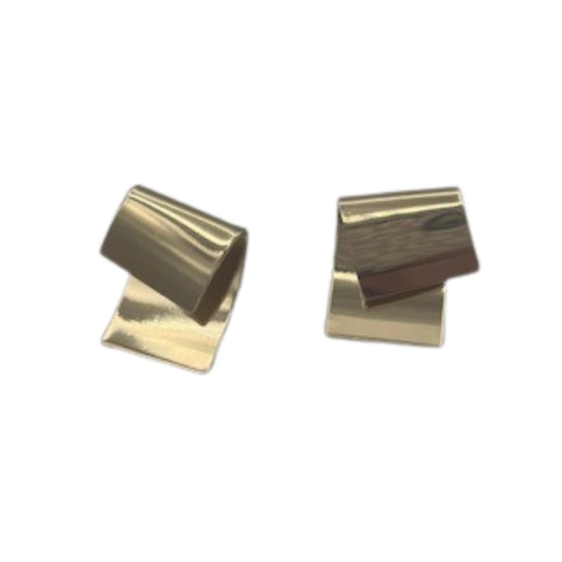 Gold Fold Over Earrings