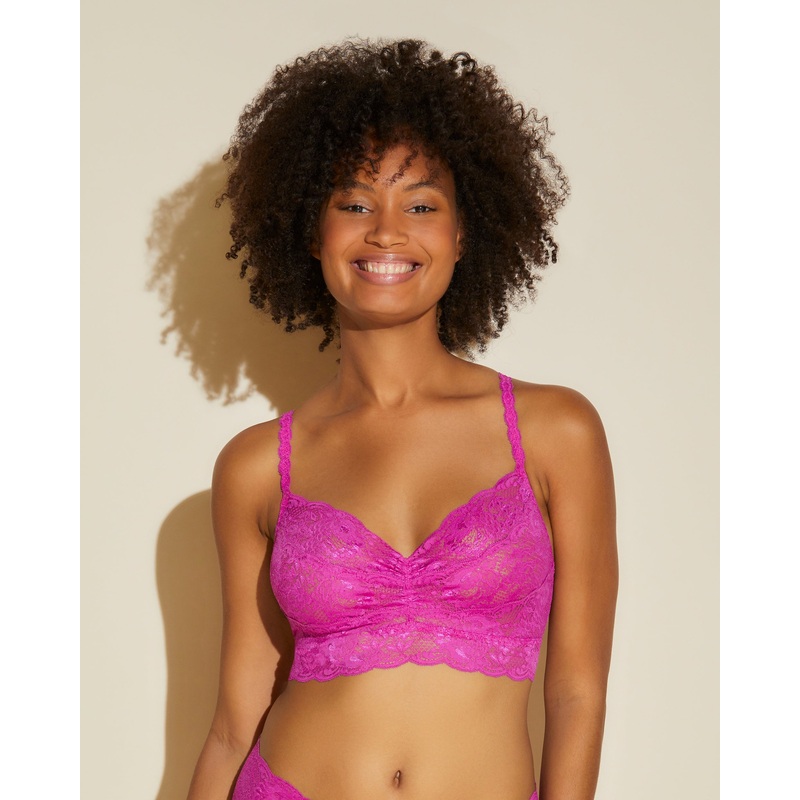 Sweetie Bralette Cape Fuchsia S