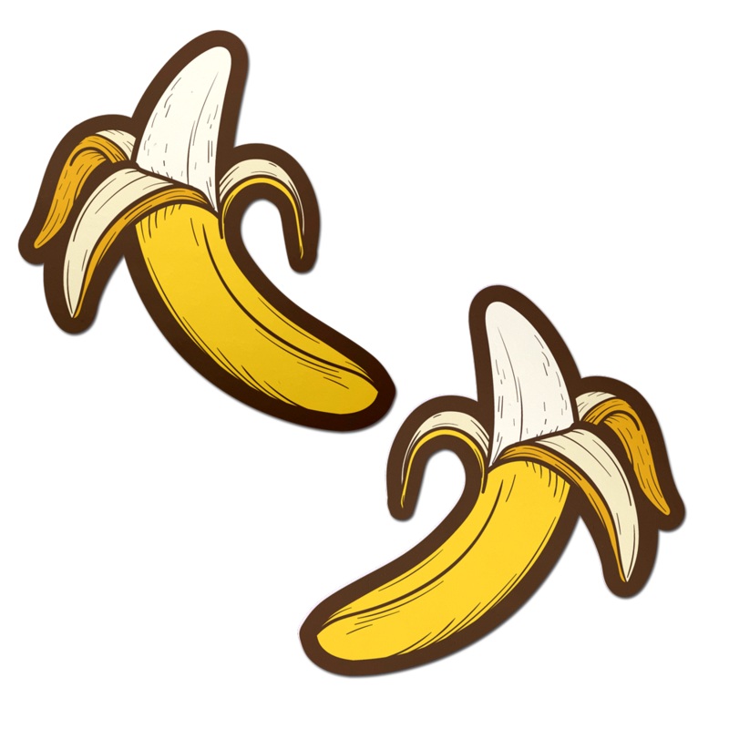 Banana Pasties Long Yellow Nipple Covers by Pastease