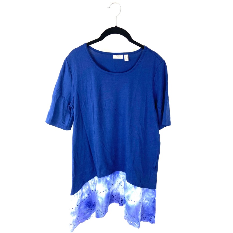 Blue Eyelet Shirt – Small Small
