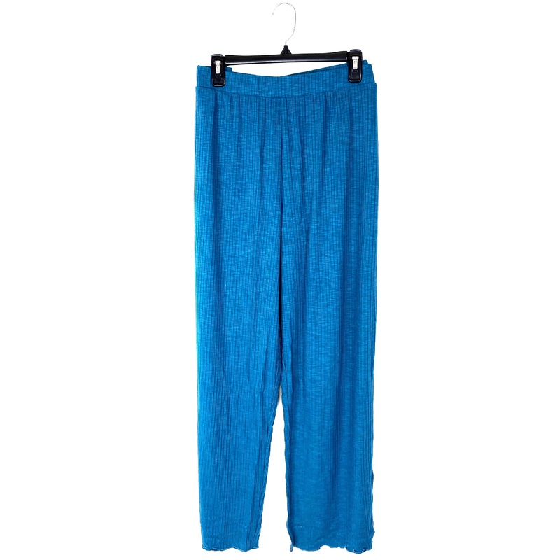 Dark Teal Flowy Pants – Small Small