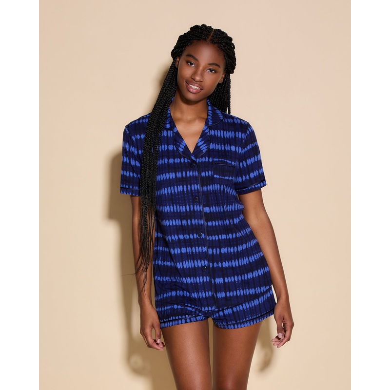 Ensemble Pyjama Haut  Manches Courtes Et Boxer Lola XS