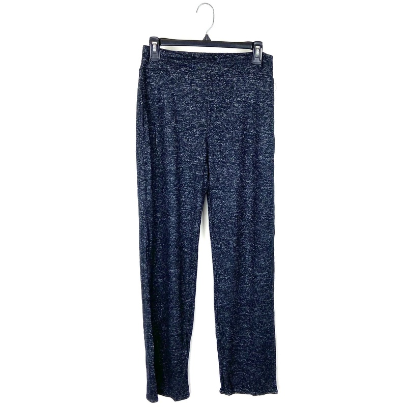 Heathered Black Wide Leg Sweatpants – Small