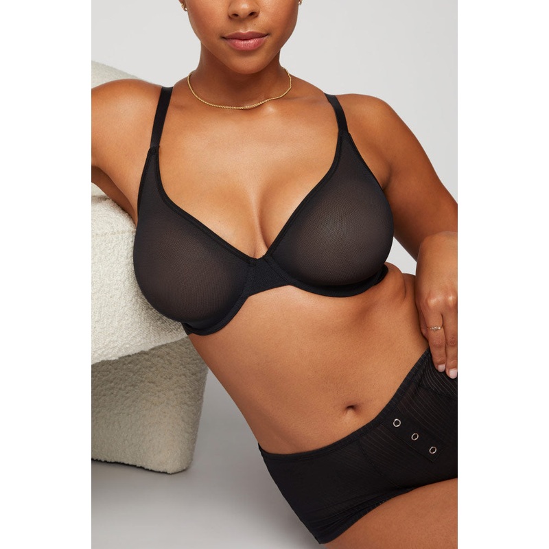 Sieve Demi Bra in Black 32 B Black