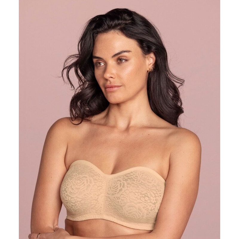 Wacoal Halo Lace Strapless Bra – Nude 32B Nude