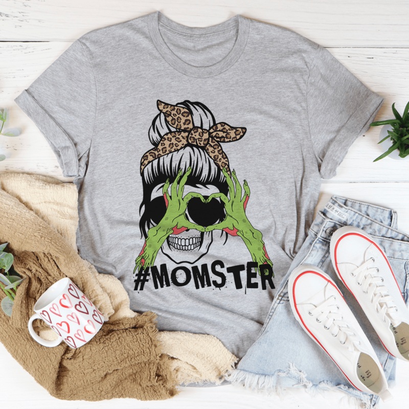 Zombie Mama Tee Athletic Heather S