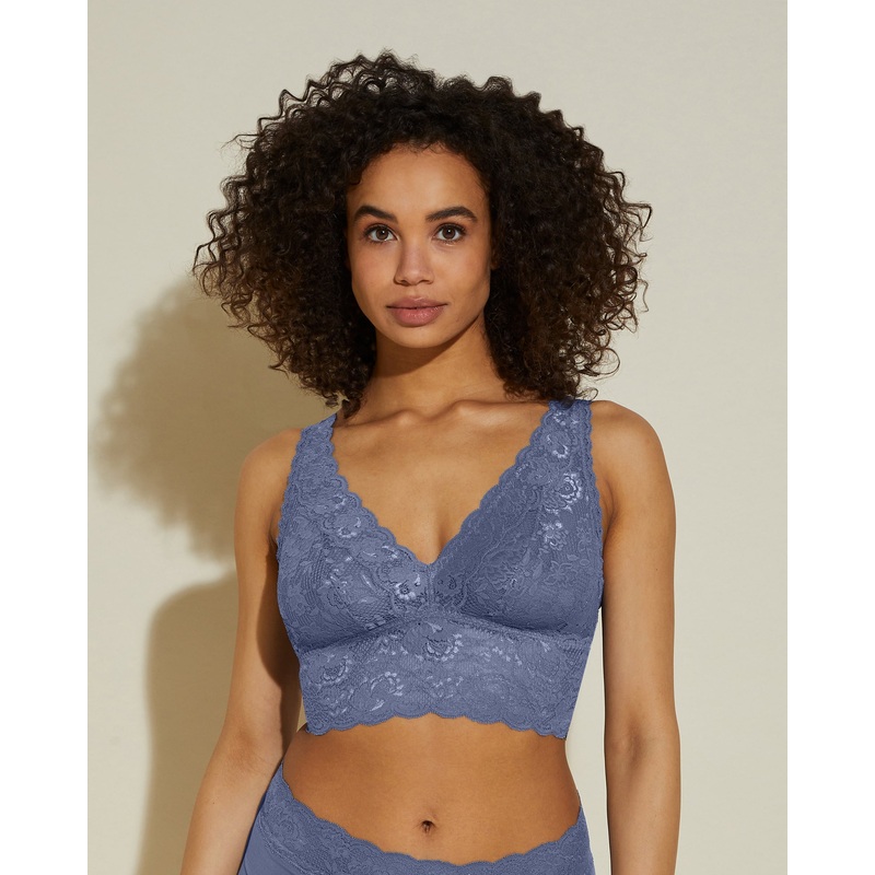 Bralette Alta Con Scollatura Profonda Luzerne Blue S