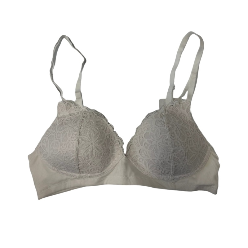Soft White Lace Bra – 34B