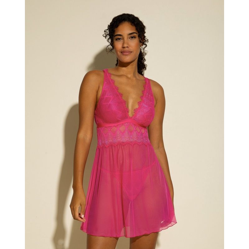 Babydoll Flori Pink S