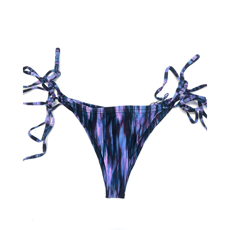 Blue & Purple Tie Side Bikini Bottom – L, XL, XXL Large