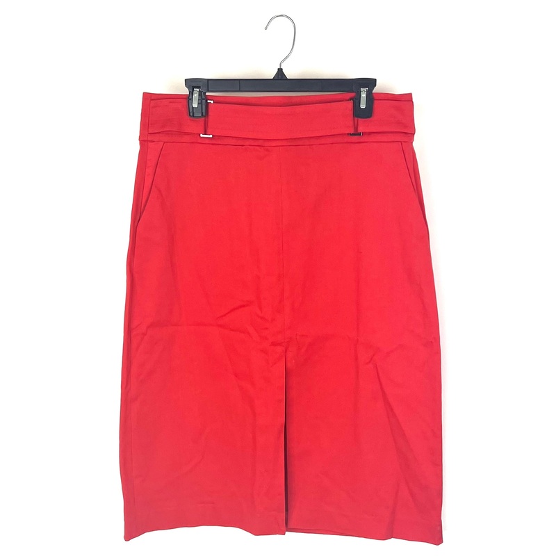 Bright Orange Midi Length Skirt – Large